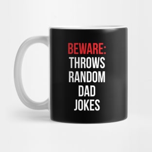 Beware Throws Random Dad Jokes Mug